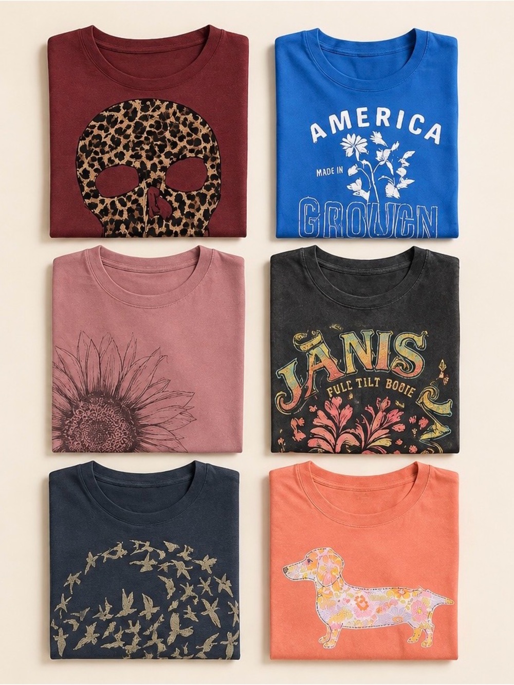 Women's Short Sleeve Graphic Tee Bundle- Variety